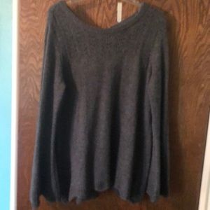 Super soft Gray bell sleeve sweater